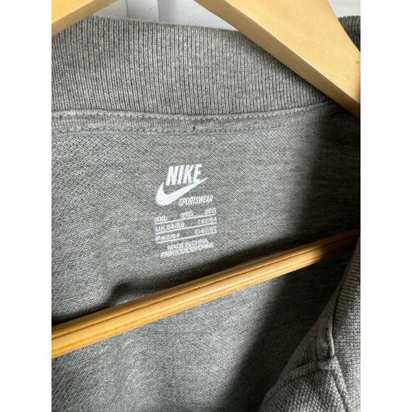 Nike Air Max Embroidery Patch Short Sleeve Polo Men's Size 3XL Gray - Picture 4 of 7